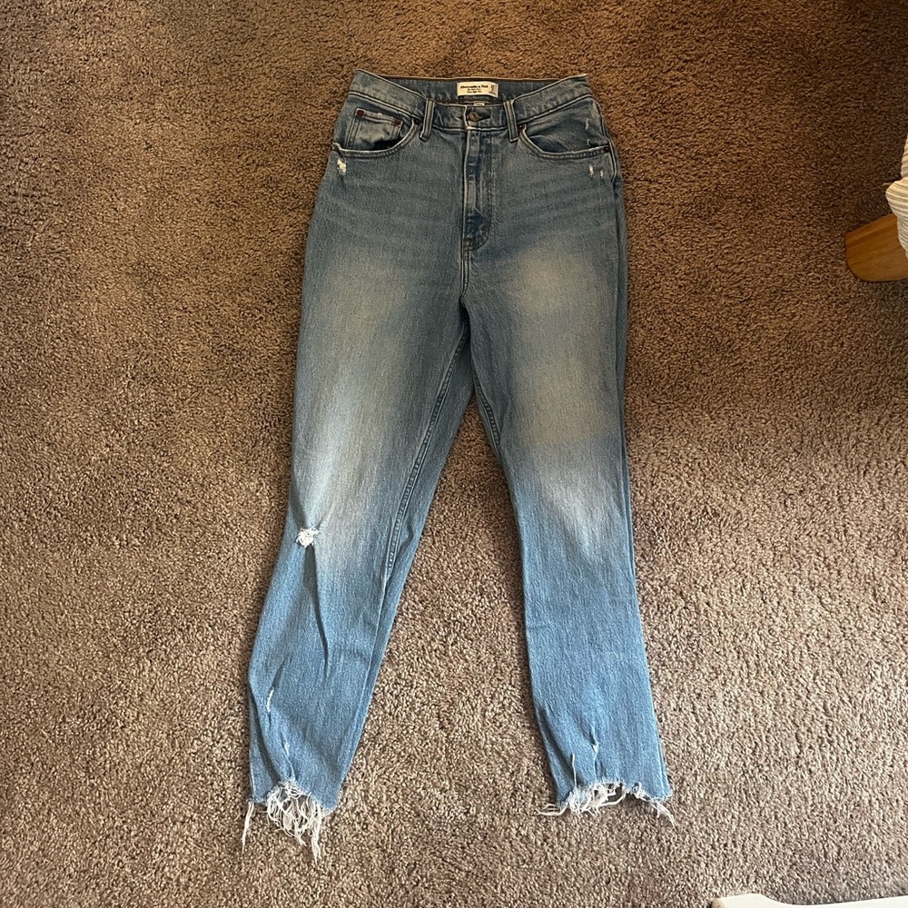 Abercrombie & Fitch High Rise Blue Jeans
